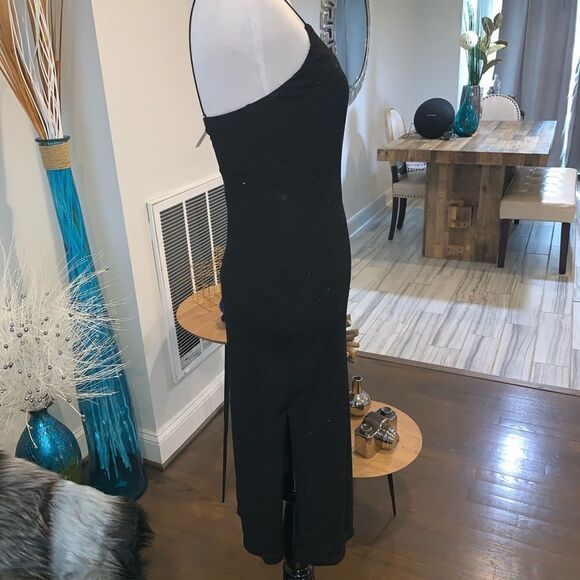 Alice + Olivia Stila Fitted Side-Slit Gown Dress - Picture 3 of 8